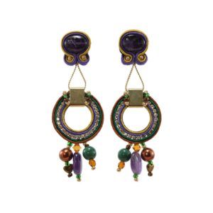 Pendiente-soutache-Violeta