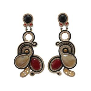 Pendientes-soutache-Gervera-Roja