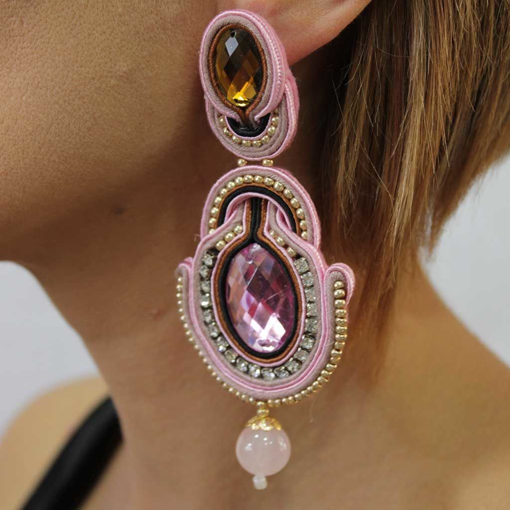 Pendientes-soutache-Rosa-1