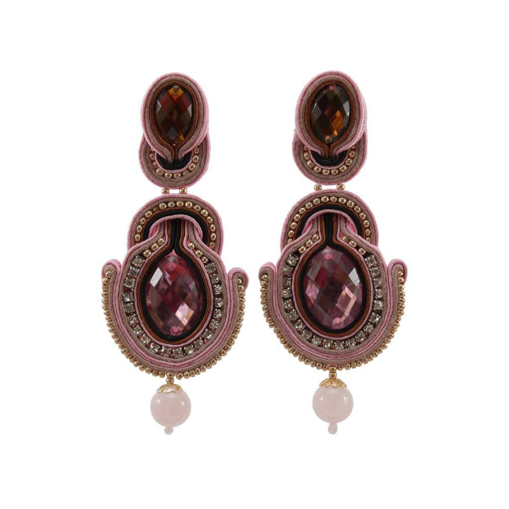 Pendientes-soutache-Rosa