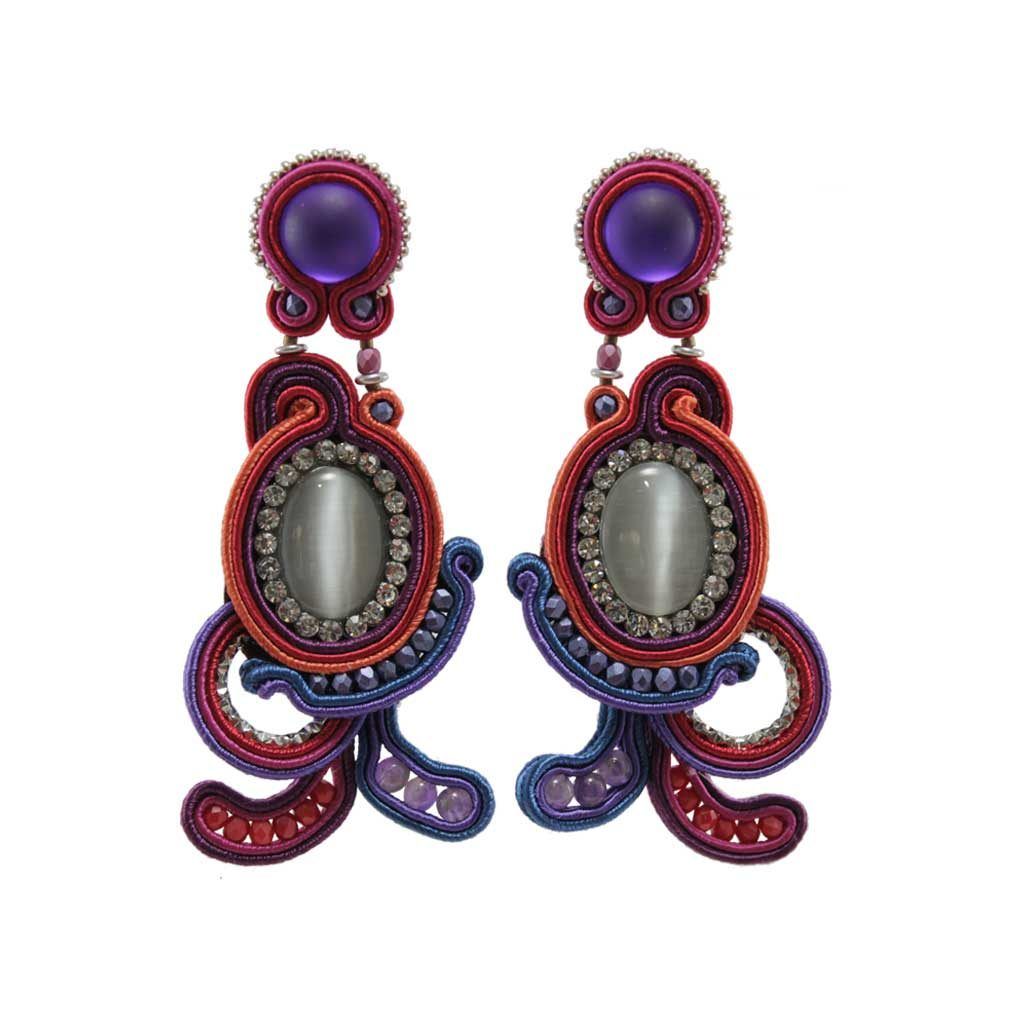 Pendientes-soutache-Petunia-Morado